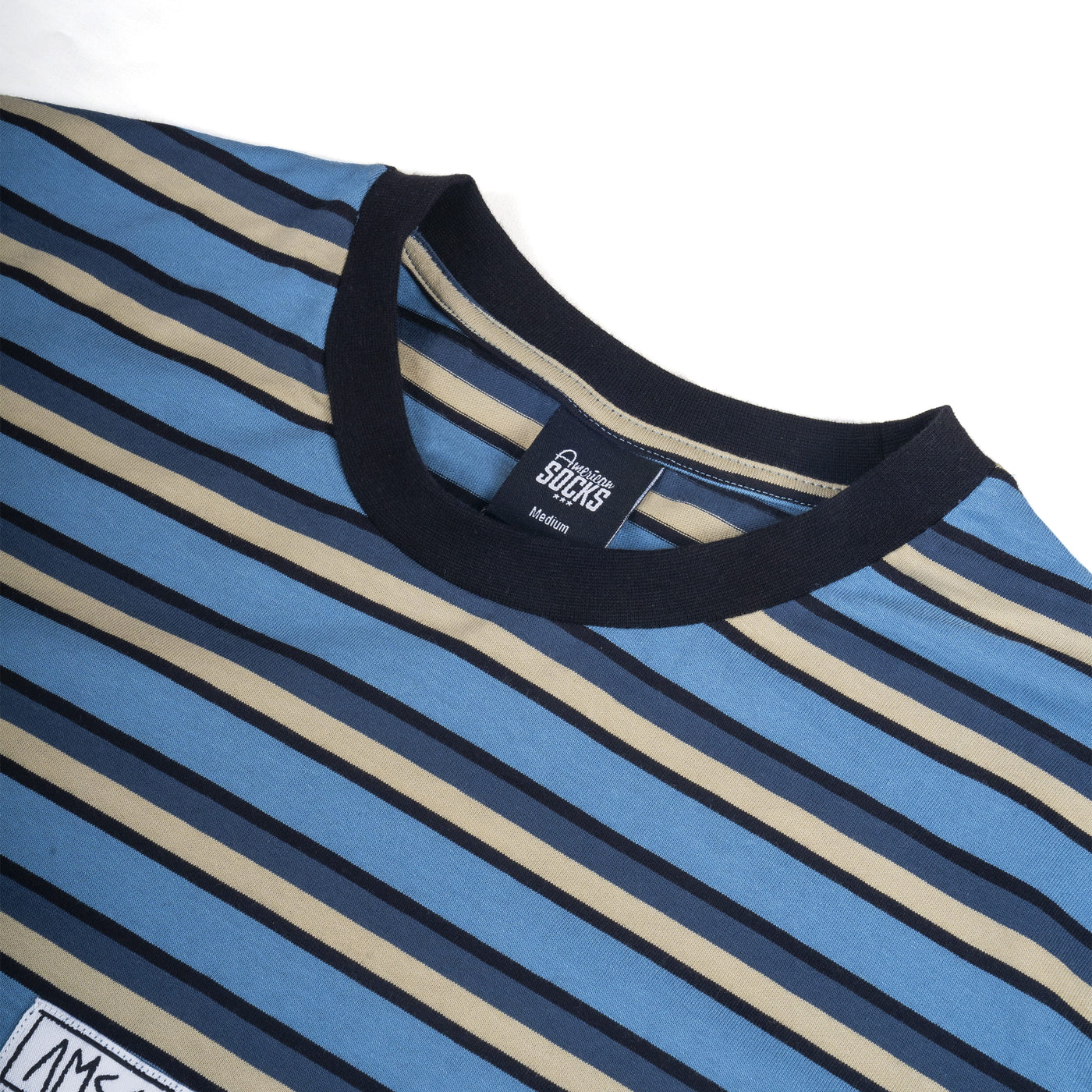 AMSCKS Striped Blue - T-Shirt