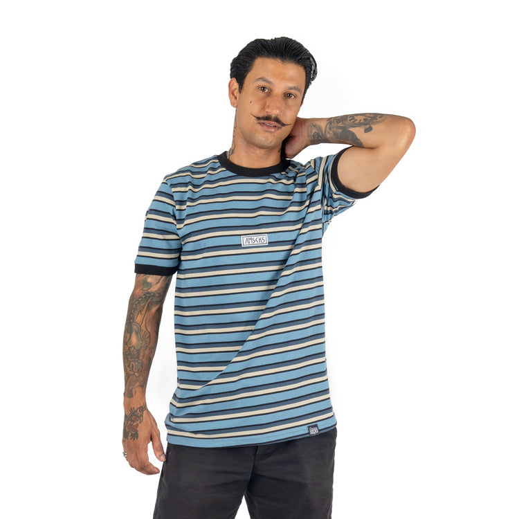 AMSCKS Striped Blue - T-Shirt