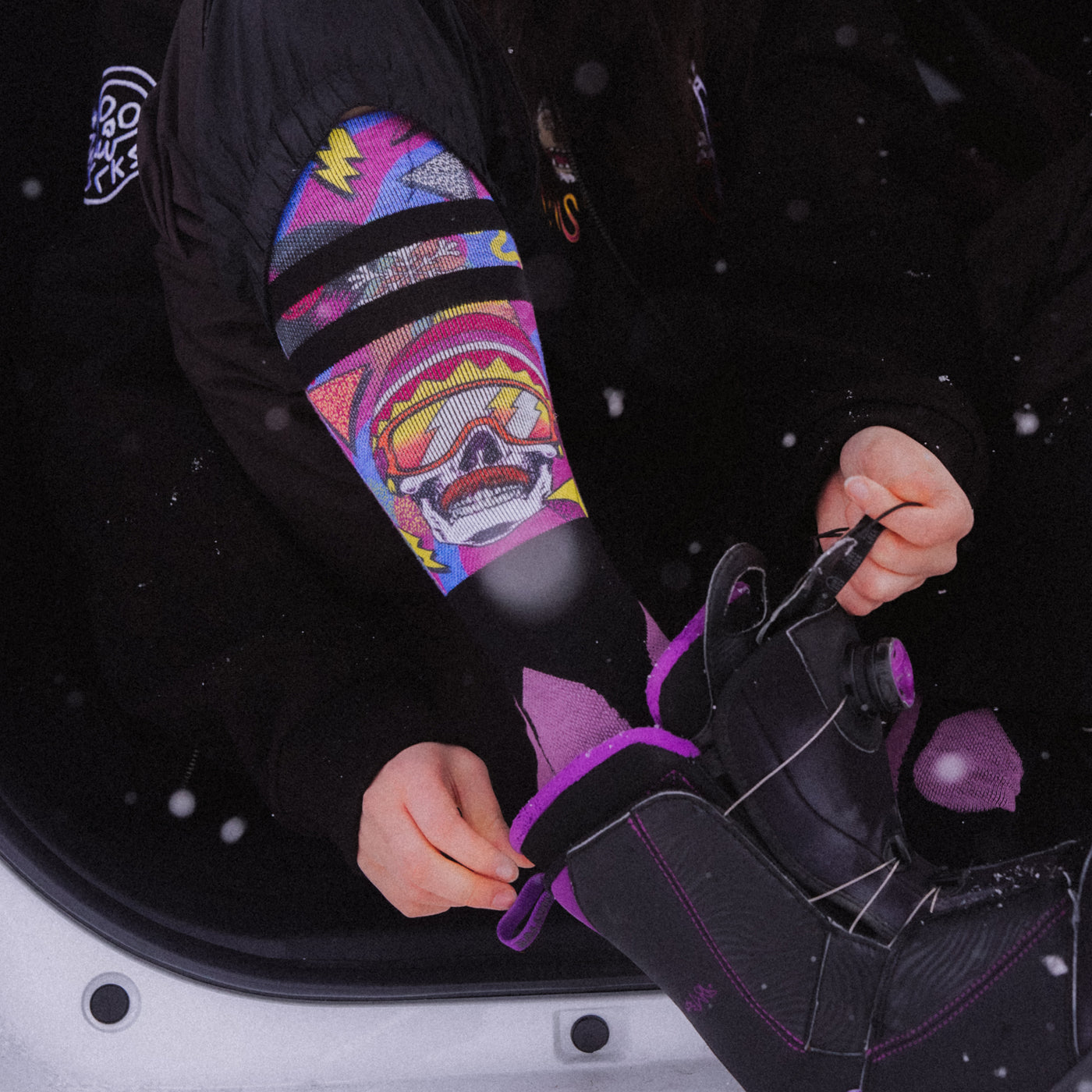 Retro Blizzard - Snow Socks