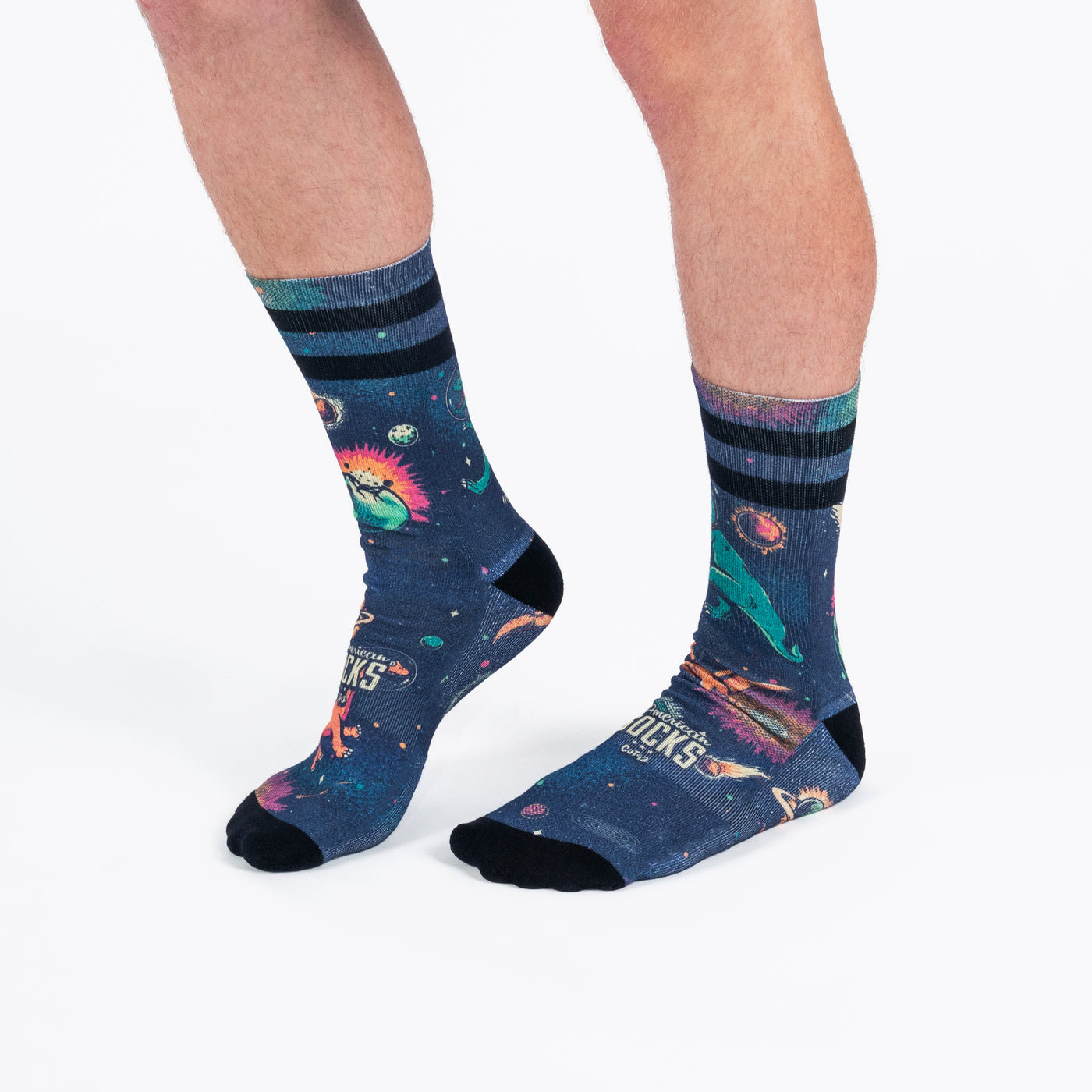 Space Dino - Mid High - AmericanSocks